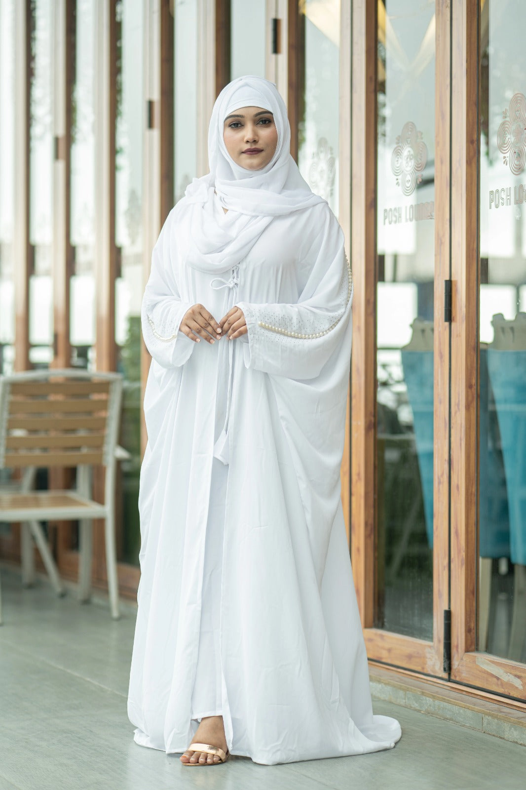 Pearl Tie Abaya